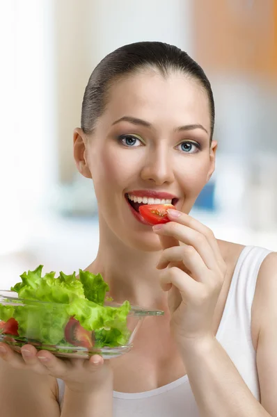 Eating healthy food — Stock Photo, Image