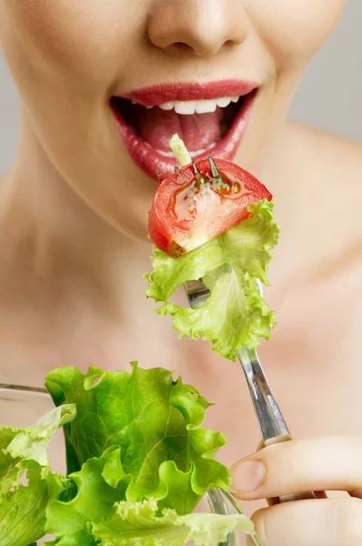 Manger des aliments sains — Photo
