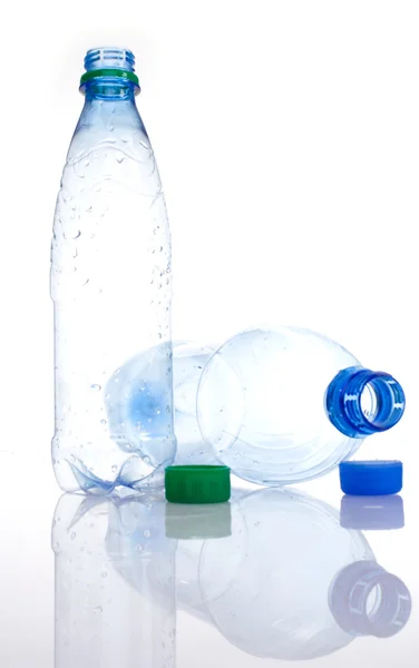 Frascos de plástico vazios — Fotografia de Stock