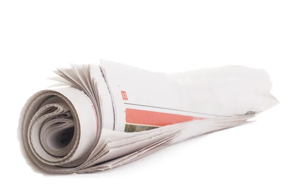 stock image Rolled newspaper