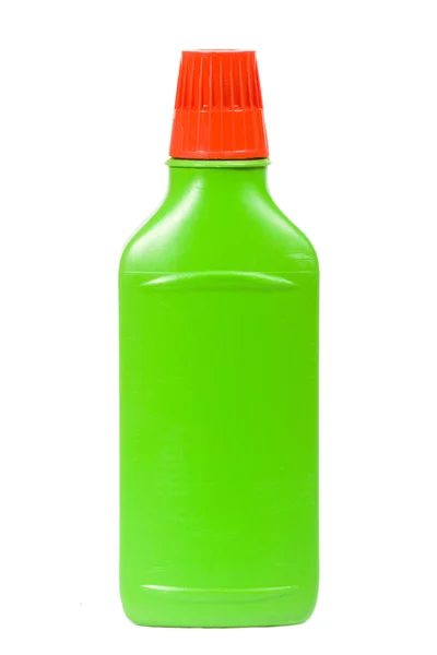 Műanyag tisztítószer üveg — Stock Fotó