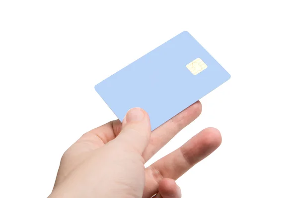 Kredi kartıyla el. — Stok fotoğraf