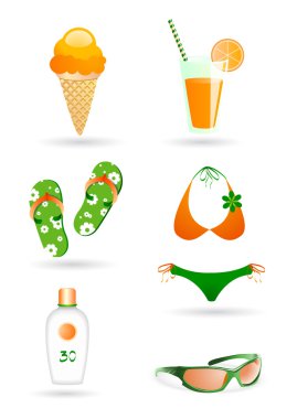 Summer set clipart