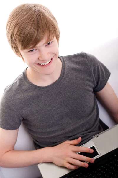 Smiling redhead teen — Stock Photo, Image