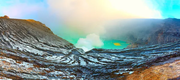 Cratera ijen — Fotografia de Stock