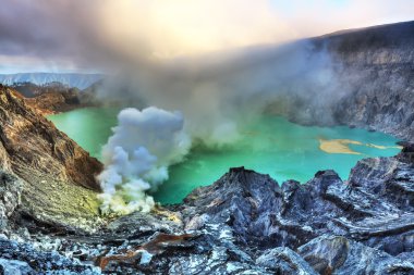 Crater Ijen clipart