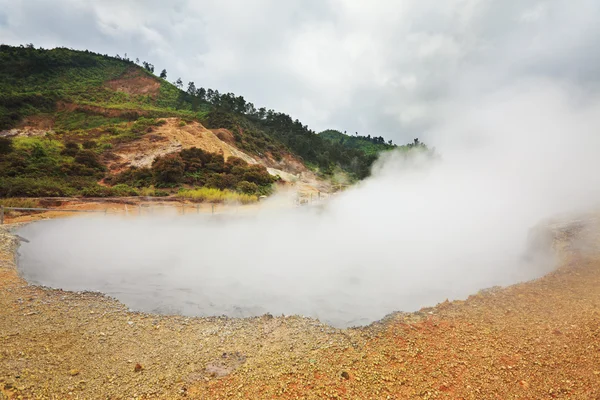 Cráter Sikidang — Foto de Stock