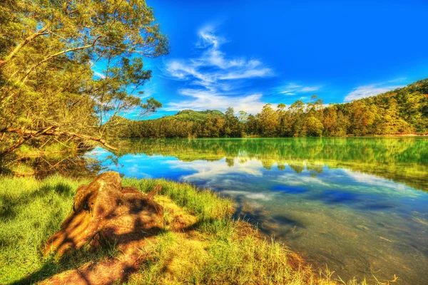 stock image Telaga Warna lake