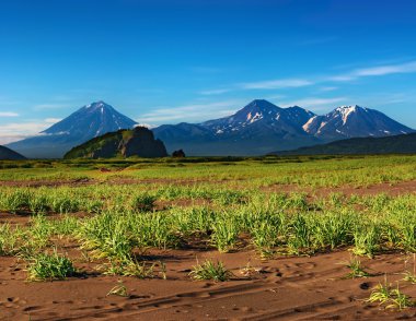 Mountain landscape, Kamchatka clipart