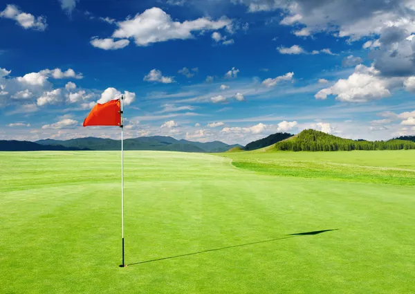 Golf fält — Stockfoto