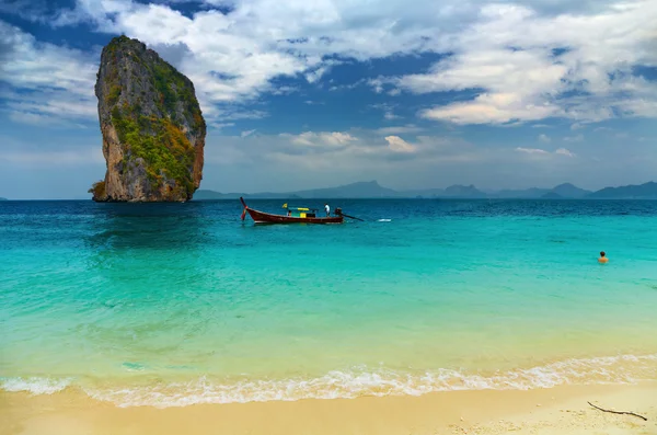 Τροπική παραλία, θάλασσα andaman, Ταϊλάνδη — Φωτογραφία Αρχείου