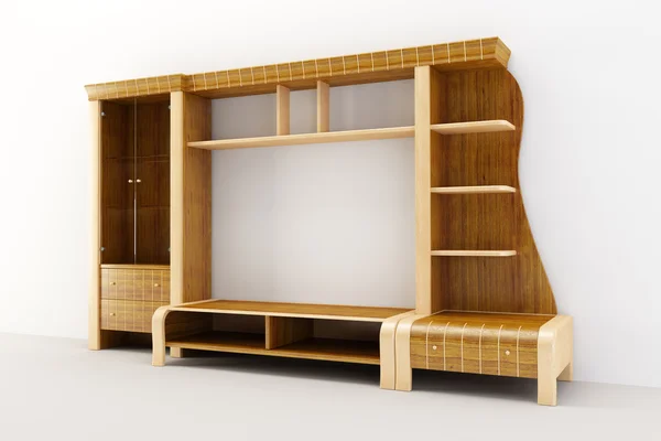 O armário moderno 3d renderização — Fotografia de Stock
