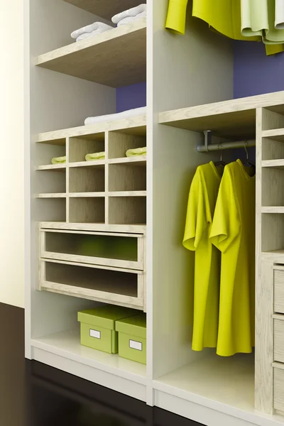 stock image Inside the modern closet 3d rendering