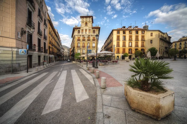 Παλιά πλατεία της πόλης της Μαδρίτης, Ισπανία — Φωτογραφία Αρχείου