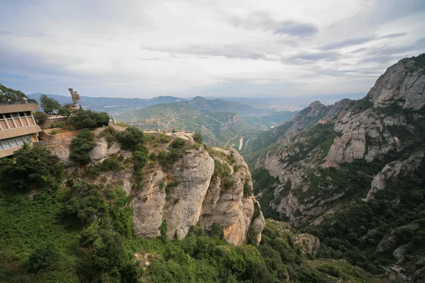 Vista desde el Monasterio de Montserrat, España — Foto de Stock