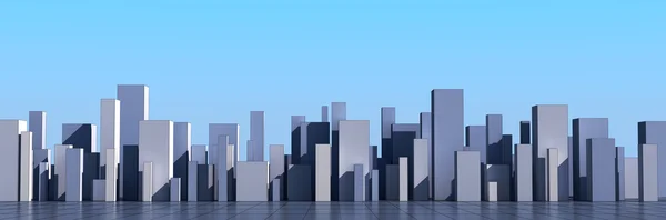 Panoramę miasta 3d — Zdjęcie stockowe