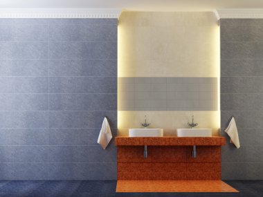 Modern banyo iç mimarisi