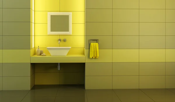 现代浴室内部 — 图库照片