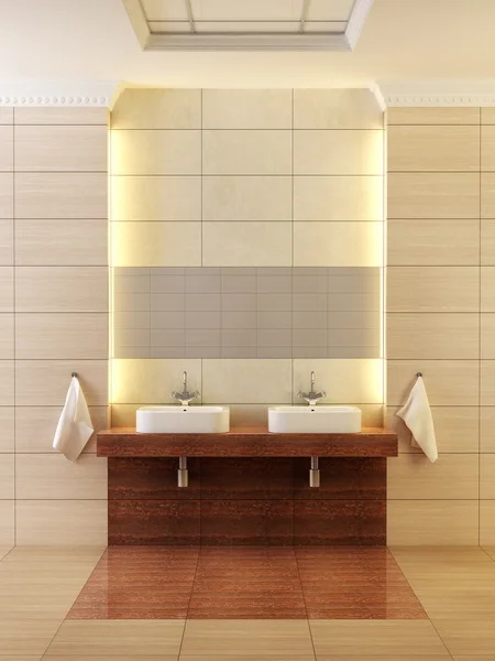 Style classique salle de bain intérieur — Photo