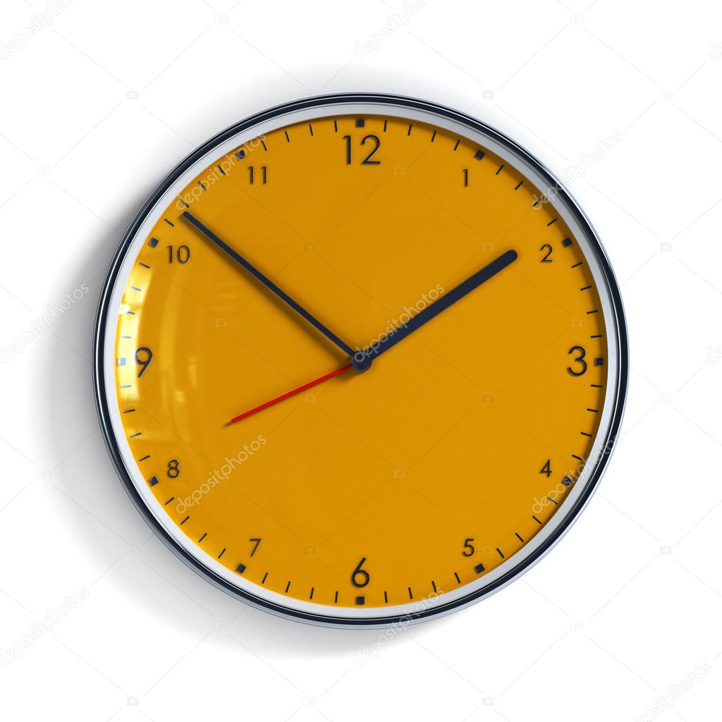 Orange clock — Stock Photo © auriso 3239873