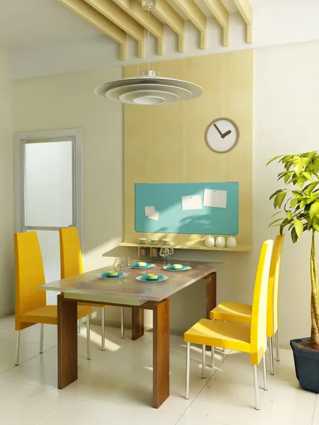 Cozinha Moderna Interior — Fotografia de Stock
