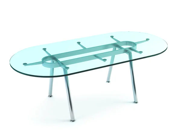 현대 식사 유리 테이블 — 스톡 사진