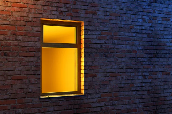 Beleuchtetes Fenster — Stockfoto