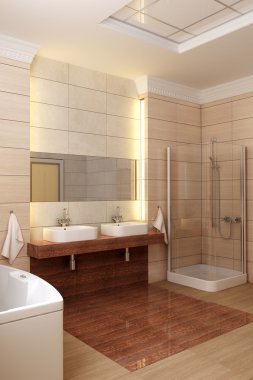 Bathroom interior clipart