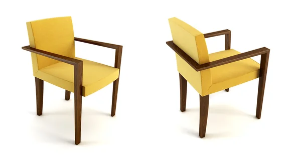 Современный 3D-рендеринг кресла — стоковое фото