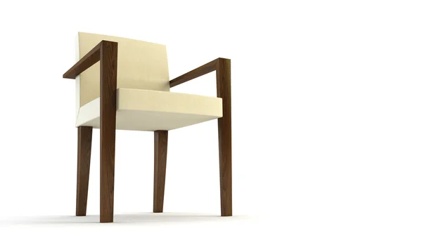 Nowoczesne krzesło renderowania 3d — Zdjęcie stockowe