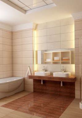 Bathroom interior clipart