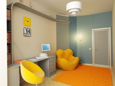 Interior of the children's room clipart