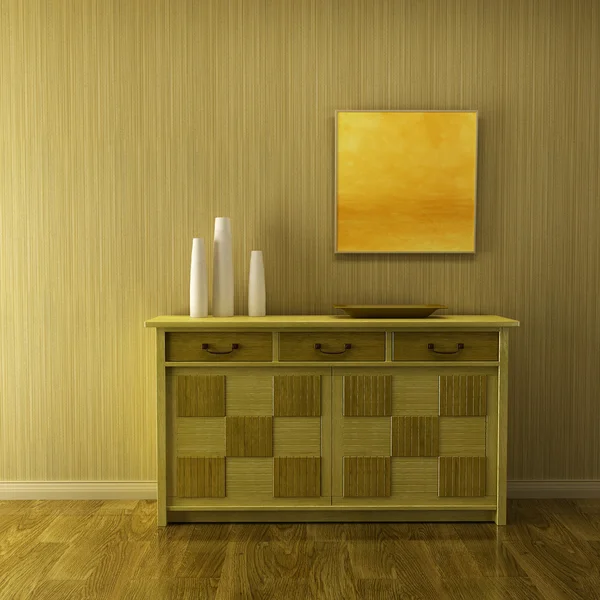 Lounge room with cupboard — Stock Photo, Image