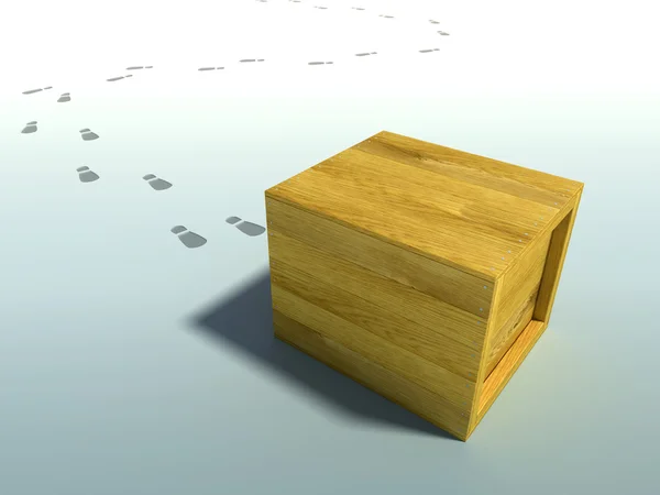 Ausgelieferte Kiste — Stockfoto