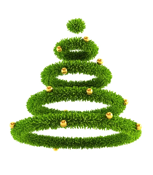 Δέντρο 3D συμβολική της Πρωτοχρονιάς — Φωτογραφία Αρχείου