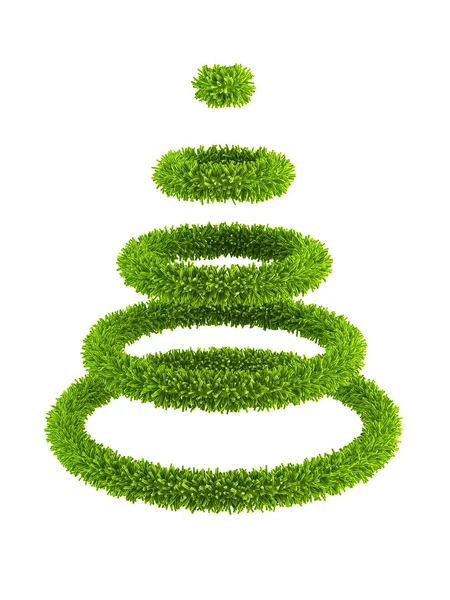 3 d の象徴的な新年のツリー — ストック写真