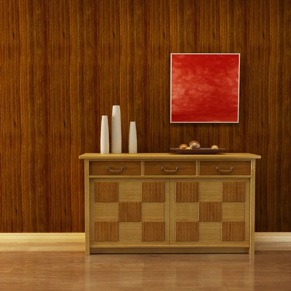 Lounge room with cupboard — Stock Photo, Image