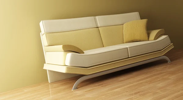 Salone con divano — Foto Stock