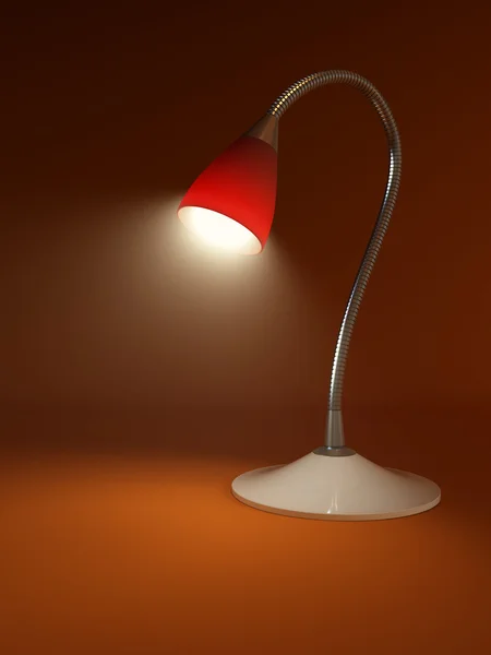 Gloeiende tafellamp — Stockfoto