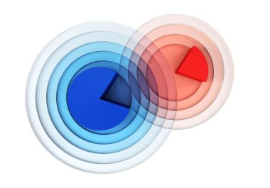 3d chart crossing clipart