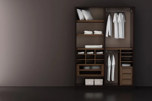 Dentro del armario moderno 3d renderizado — Foto de Stock