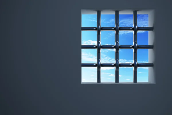 감옥의 창 — 스톡 사진