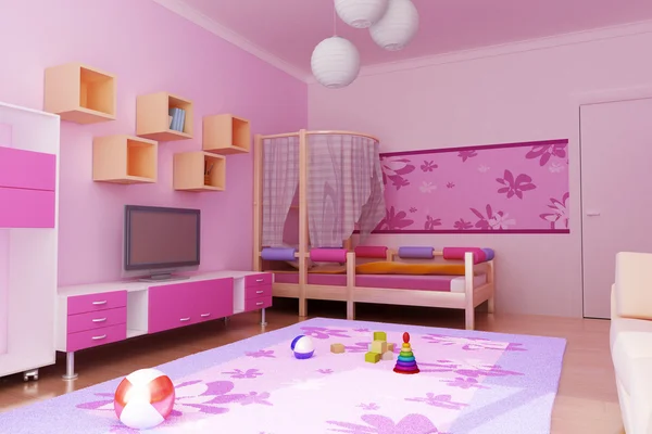 Interior do quarto das crianças — Fotografia de Stock