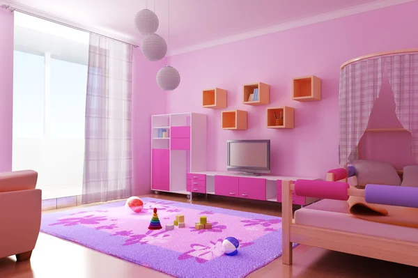 Interior do quarto das crianças — Fotografia de Stock