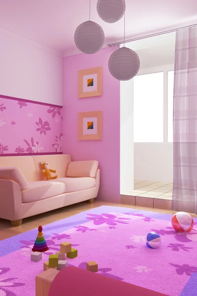 Interior de la habitación de los niños — Foto de Stock