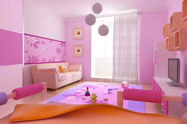 Interior de la habitación de los niños — Foto de Stock