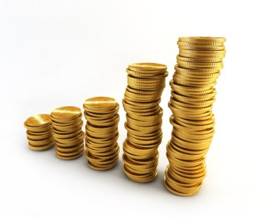 Golden coins clipart