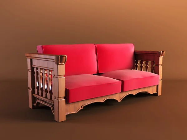 Klasszikus kanapén — Stock Fotó