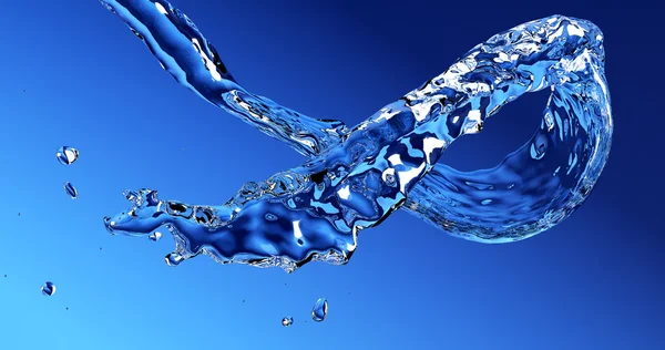 Fluxo de água corrente — Fotografia de Stock