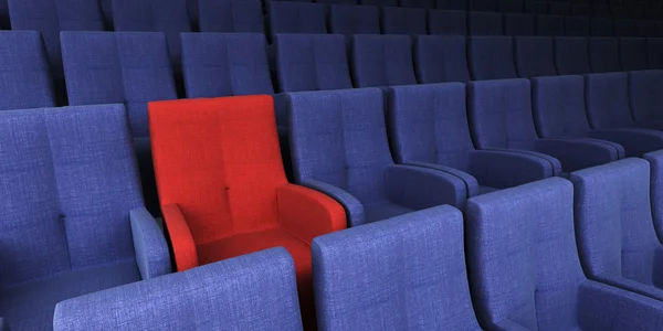 Auditorium mit einem exklusiven Sitzplatz — Stockfoto